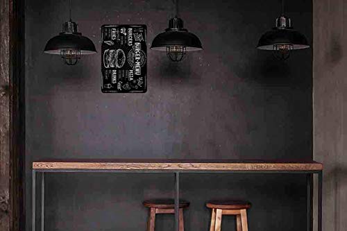 Swono Targa In Latta 'Home Sweet Home' – Vintage Blu Chiaro, 20x30 Cm, Per Parete, Regalo Per Casa