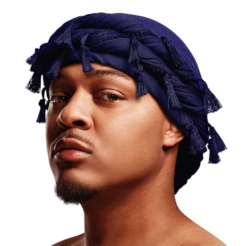 Image of Red by Kiss Bow Wow Premium Satin Mens Turban - Anti Breakage Moisture Retention, Stylish Soft Light Comfort Headwear
