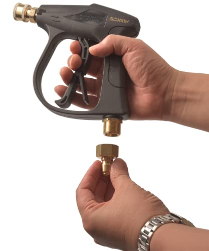 Gdhxw 2 Liter Foam Cannon Pressure Washer Gun Heavy Duty Car Foam Blaster Big Mouth Adjustable Snow Foam Lance Thick Foam With 5 Nozzles And Quick Connector #TOP2