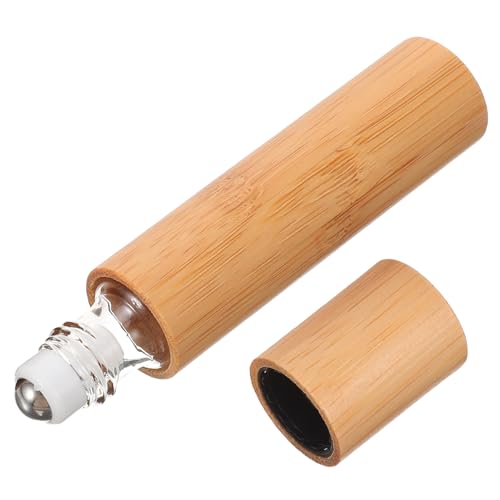 Alipis Botella de Perfume Recargable de Vidrio con Rodillo y Tapa...