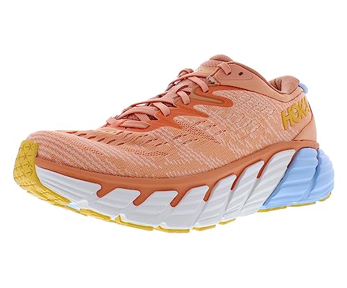 HOKA Gaviota 4 Womens Shoes Size 8.5, Color: Shell Coral/Peach Parfait