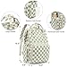 Dezcrab Baby Diaper Bag Backpack for Mom, Large Capacity Travel Nappy Bag for Boys & Girls with Stroller Straps (Corduroy Checkered Green)