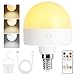 Produktbild Fynokst USB-C Rechargeable Bulb with Remote Control, 3 Colours, Dimmable E14 LED Bulb with Battery, 5W Touch Control Battery Bulb with Timing Function, Emergency Light with Magnetic, Pack of 1