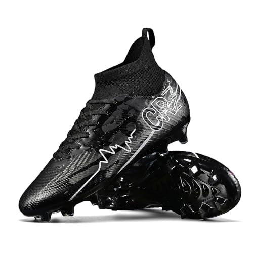 Image of Soccer Cleats for Mens Womens Indoor Turf Soccer Shoes Youth AG TF Training Football Boots Unisex
