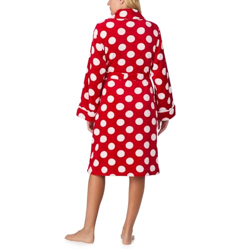 Peignoir Kate Spade New York en peluche premium avec col châle élégant