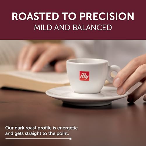 Image of illy Espresso Compatible Capsules, Coffee Pods for Nespresso Original Line Machine, Intenso Lungo Dark Roast, 100% Arabica, Premium Italian Coffee, Single Serve, 10 Count, 5 Pack | Coffee Pods for Espresso Original Line, Compatible Capsules, 100% Arabica, Premium Italian Coffee