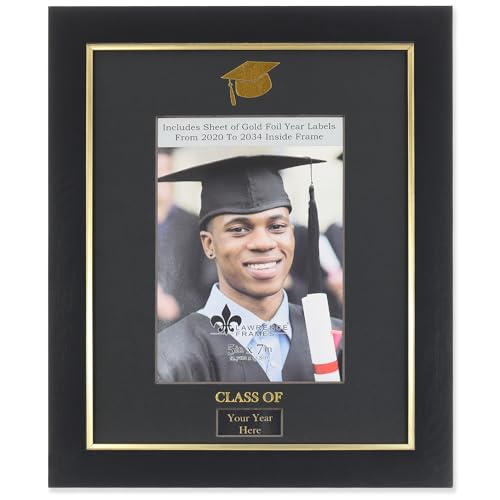 Black Graduation Frame - Customizable Year - Class of - 5x7