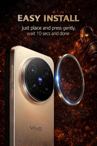 Image of SHILD Compatible with Vivo X300 Pro Camera Lens Protector - Black(1 Pack) | Premium 9H Tempered Glass, Scratch Resistant, HD Clear Lens, Strong Adhesion & Precise Fit