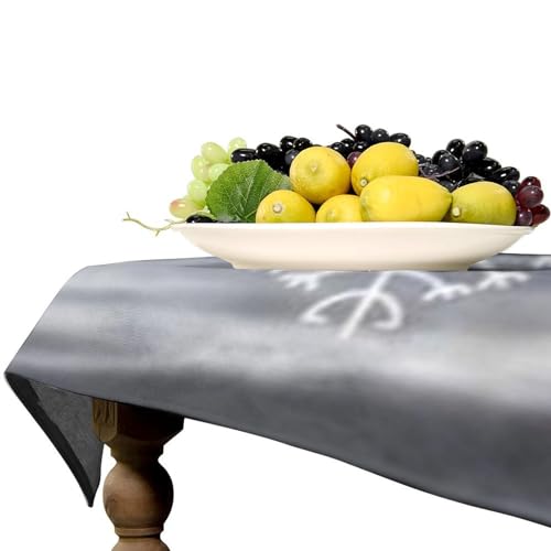 Nappe Viking durable et résistante aux plis, couverture de table 55x55 in - 5