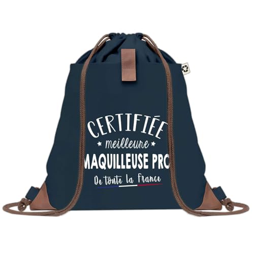 Sac doudou bleu et sa pochette : idée cadeau originale pour collègue