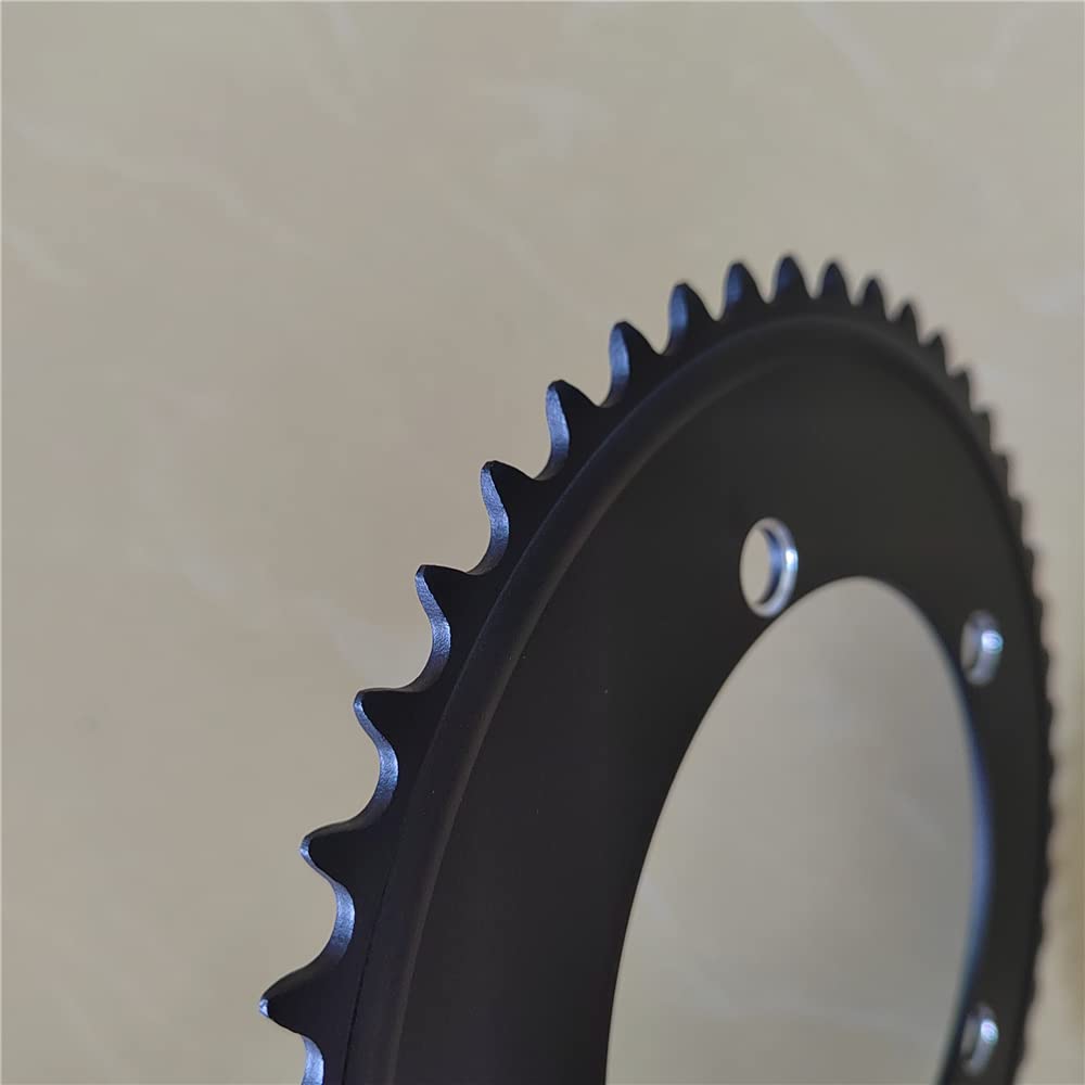 Platos para Bicicletas 1 Uds. Plato de Bicicleta de piñón Fijo 130BCD Anillo de Cadena de Marcha única Rueda de Cadena de Bicicleta de Pista 44T 46T 48T 50T