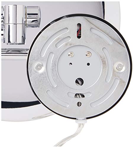 Jerdon Lighted Wall-Mounted Makeup Mirror - Makeup Mirror With 5X Magnification - 9.5-Inch Diameter Mirror With Chrome Finish Wall Mount - Model Hl1016Cl #TOP3