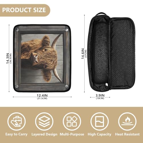 Bolsa de viaje resistente al calor para herramientas de cabello miniatura 4