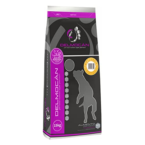 Alimento seco para Perros DELMOCAN Competition (Saco 15kg) - Pollo, Arroz y Pescado - Pienso Natural para Perros de élite y Alta energía - Sin Cereales modificados genéticamente (GMO Free)