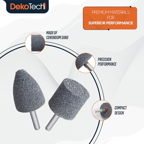 Image of 4pcs Metal Grinding Stone (2 pcs Cone Shape + 2 pcs Cylinder Shape)