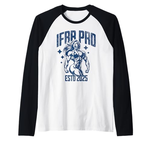 IFBB Pro Female Physique Raglan Baseball Tee