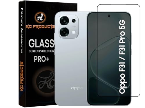 Image of Tempered Glass Screen Protector Compatible For OPPO F31 PRO 5G with Easy Self Installation Kit