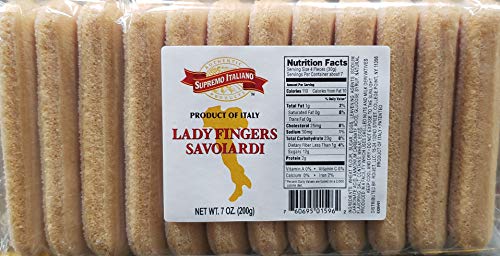 Supremo Italiano (Product of Italy) Savoiardi Ladyfingers Lady Fingers, 7-Ounce Packages (Pack of 2)-SET OF 2