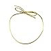 Metallic Stretch Loops, Elastic Cord Ribbon, Gift Box Bows, Pack of 50 (8 Inch, Gold)