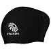 Long Hair Swim Cap,Padida Silicone Swimming Cap ,Specifically Designed for Swimmers with Long,Thick,or Curly Hair,Keep Hair Dry and Head Comfortable,Snag and Tear Resistant,Easy to Wear (black)