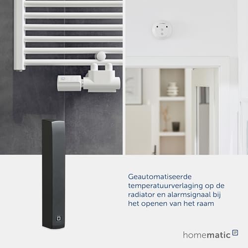 Homematic Ip Smart Home 160027A0 - Contatto Ottico Per Porte E Finestre, Colore: Antracite, Sensore Digitale, Riscaldamento Efficiente, Monitoraggio Delle Finestre Tramite App, Risparmio Energetico, - 5