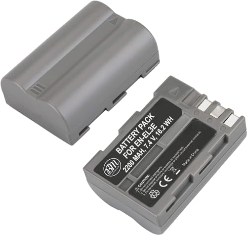 Big Mikes BM Premium EN-EL3e Battery Replacement for Nikon D50 D70 D70s D80 D90 D100 D200 D300 D300S D700 MH-18 MH-18a MH-19 MB-D200 MB-D10 Cameras