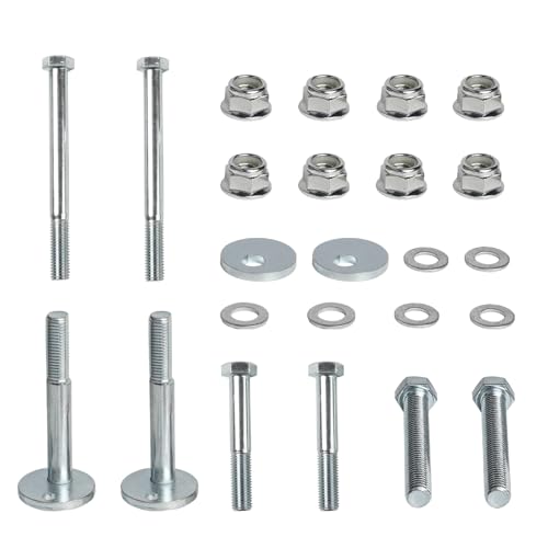 Front Control Arms Cam Bolts & Hardware Kit Compatible with 2002-2009 Dodge Ram 1500 2500 3500 Front Control Arm Camber Adjust Bolt Repair Kit