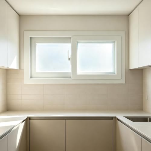 Vinyl Basement Sliding Window with Double Pane Tempered Glass