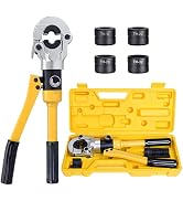 HSEAMALL Hydraulische Pijp Buis Krimpgereedschap, Druk Pijp Klem Krimptang voor Aluminum-Pla...