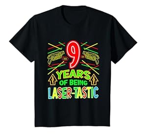 9 Jahre Laser-tastic 9. Lasertag Geburtstag T-Shirt