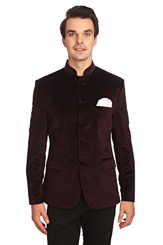 Image of WINTAGE Men's Velvet Two Buttoned Notch Lapel Party Coat Blazer-4 Colors