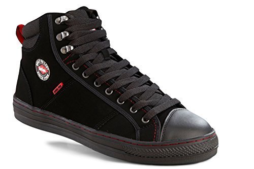 Lee Cooper Safety shoe LCSHOE022 SB/SRA BASEBALL BOAT - Black, UK 10