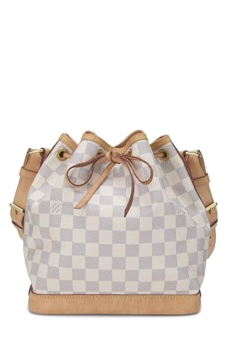 Louis Vuitton, Pre-loved Damier Azur Noé BB, White