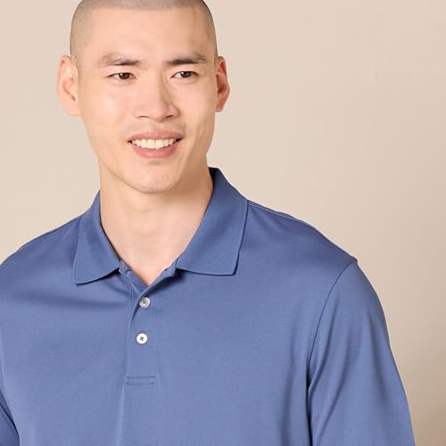 Image of Amazon Essentials Men's Moisture Wicking Golf Polo Shirt, Short Sleeve, Slim-Fit, Quick-Dry