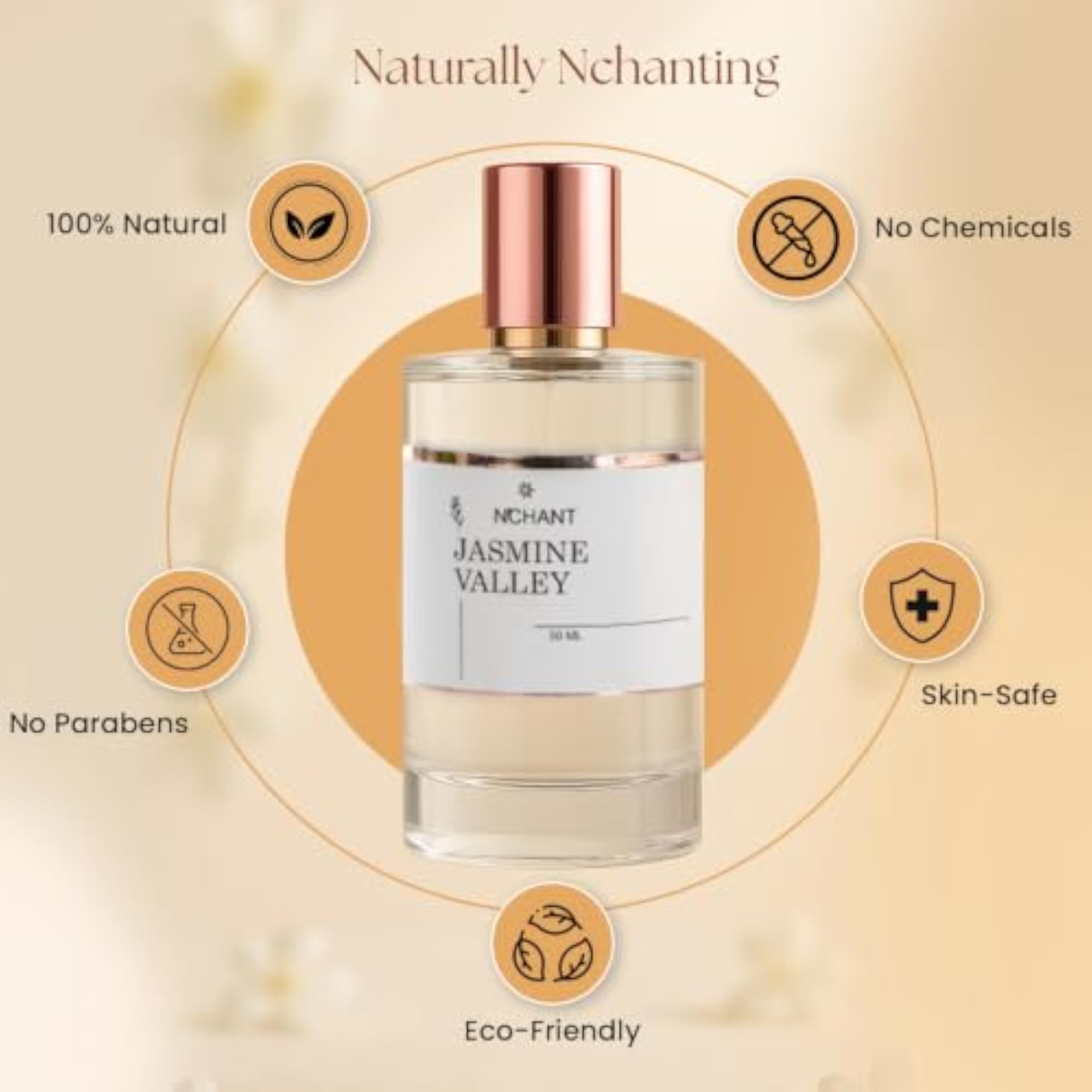 Unisex N'Chant Jasmine Valley Eau De Parfum, 50ml