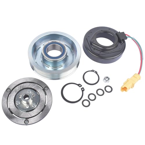 Woosphy Embrague Compresor de Aire Acondicionado Reemplazo para 1007 307 308 508 Partner Berlingo C3 C4 C5 Xsara 1.4 1.6 HDi 2.0 ACC0101 SD6C12 SD7C16