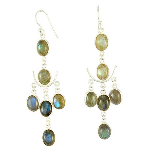 Boucles d'oreilles labradorite : cadeau de Saint Valentin pour épouse