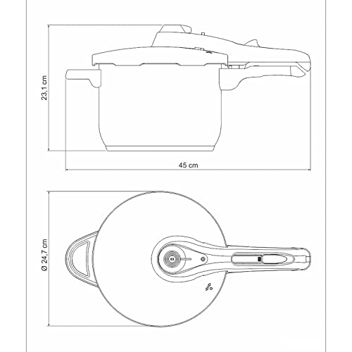 PANELA PRESSAO ACO INOX 6L SOLAR