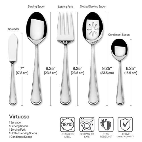 Mikasa Virtuoso 65 Piece Stainless Steel Flatware Set, Service For 12 #TOP3