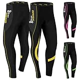 Brisk Bike Thermo-Radhosen Fahrradhosen Radsport-Leggings Fahrradhosen Radlerhosen gepolsterte Radhosen professionelle Radhosen Fahrradkleidung Mountainbike (Yellow-M1, X-Large)