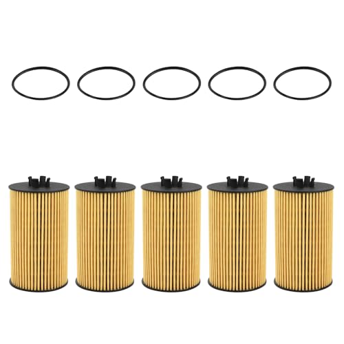FLYPIG HU612/2X Engine Oil Filter Replacement for Chevy Cruze 2010-2019 GMC Canyon 3.6L 2017-2022 Buick Encore 1.4L 2013-2021 Replaces 55576499 55588497 55594651 93185674 5650359 5PCS