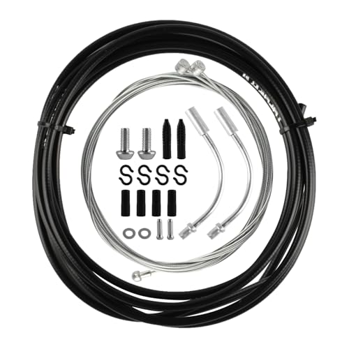13 Set di Cavo Freno Bicicletta, Set Cavo Cambio Bicicletta Universale: Freno Ruota Anteriore e Freno Ruota Posteriore, Copertura Cavo Cambio, Cappuccio Terminale per Bici da MTB Bici BMX