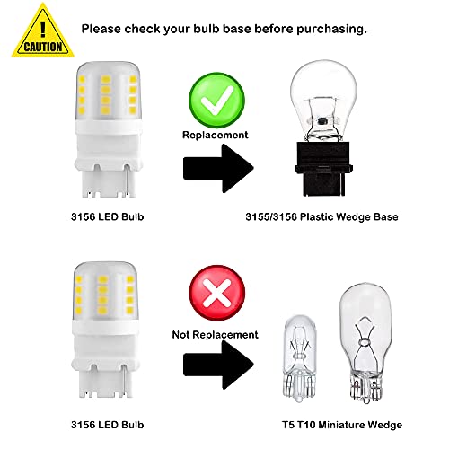 Makergroup S8 3156 Wedge Base Led Light Bulbs 12Vac/Dc Low Voltage Water Resistant Design For Outdoor Landscape Lighting Pathway Deck Step Paver Lights,Driveway Lights 4W Warm White 2700K-3000K 6-Pack #TOP4