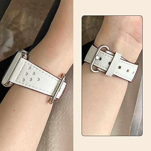 Bracelet Apple Watch élégant en cuir véritable idée cadeau idéale femme - 5