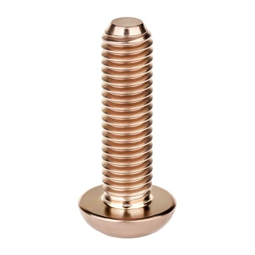 Image of Titanium Bolt M4x6 8 10 12 15 20mm Hex Head Screws for Bicycle Pack of 4 (Bronze, M4x15mm)
