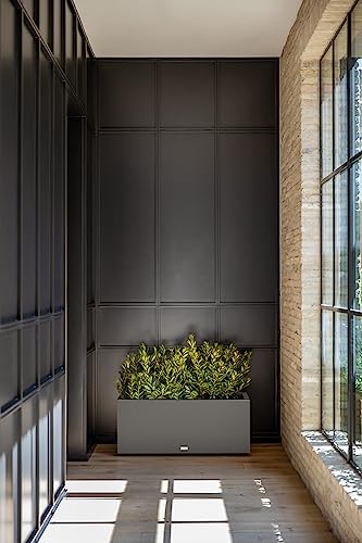 Veradek Block Series Long Box Planter - Large Rectangular Planter for Indoor or Outdoor Patio/Porch | Durable All-Weather Use with Drainage Holes | Modern Décor for Tall Plants, Flowers or Shrubs - Thumbnail 5