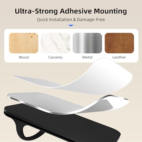image for ELETIUO Universal Silicone Laptop Charger Holder,Under Desk Power Bric