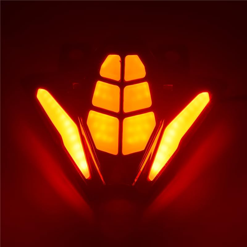 Motorbike For Kawasaki Ninja 500 500SE EX500 2024 2025 E-Mark Rear Tail Light Brake Turn Signals Integrated LED Stop Light (Red Lens)