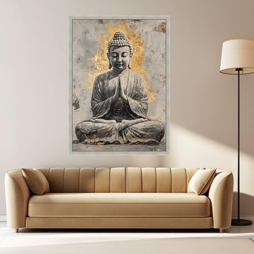 Tableau de méditation du Bouddha affiches et impressions zen déco maison - 3