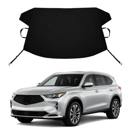 Image of MDX Custom Windshield Cover for Ice and Snow Acura MDX Heavy Duty 600D Oxford Fabric Windshield Protector Fit Waterproof Frost Snow Cover Winter Car Accessories